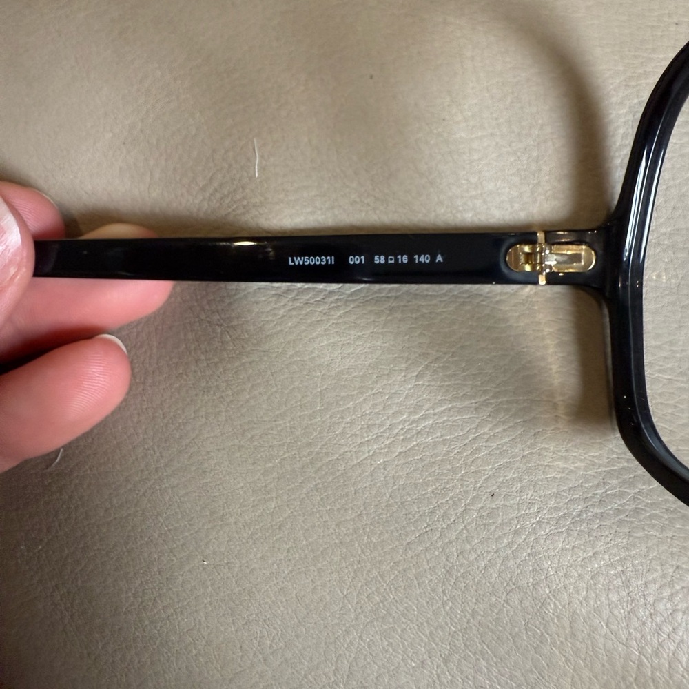 Loewe Black Rectangular Glasses Sleek Design - image 3